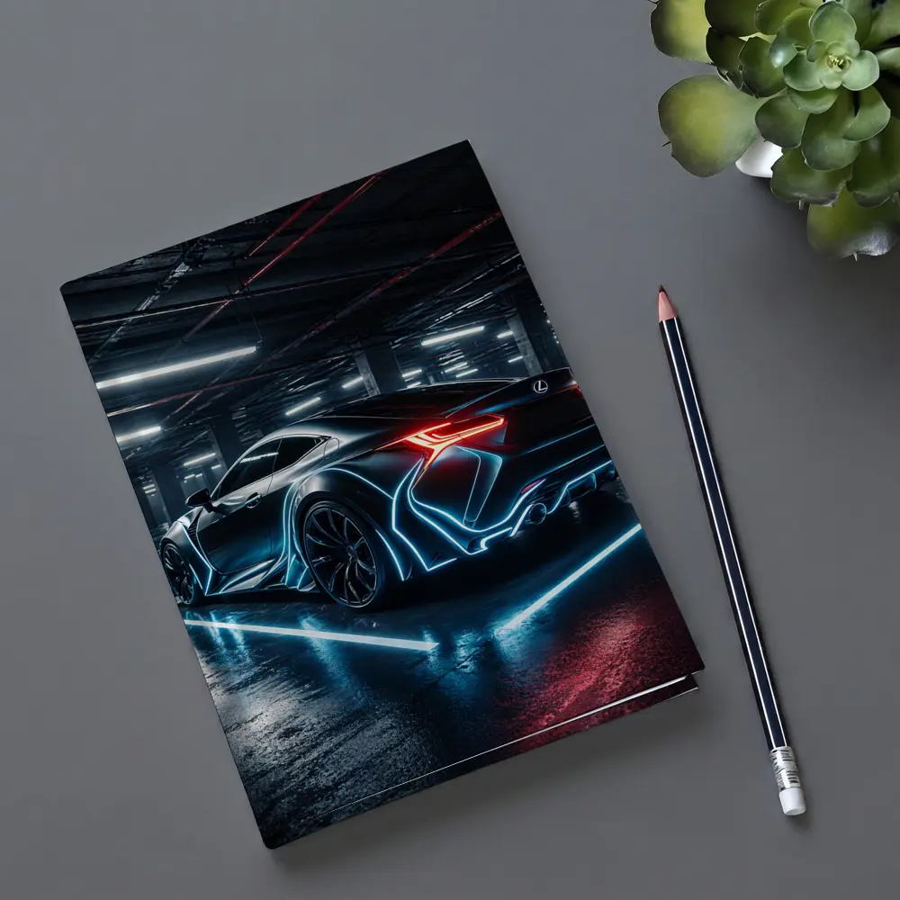 Lexus LC Neon Glow Dark Parking Garage – Notebooks