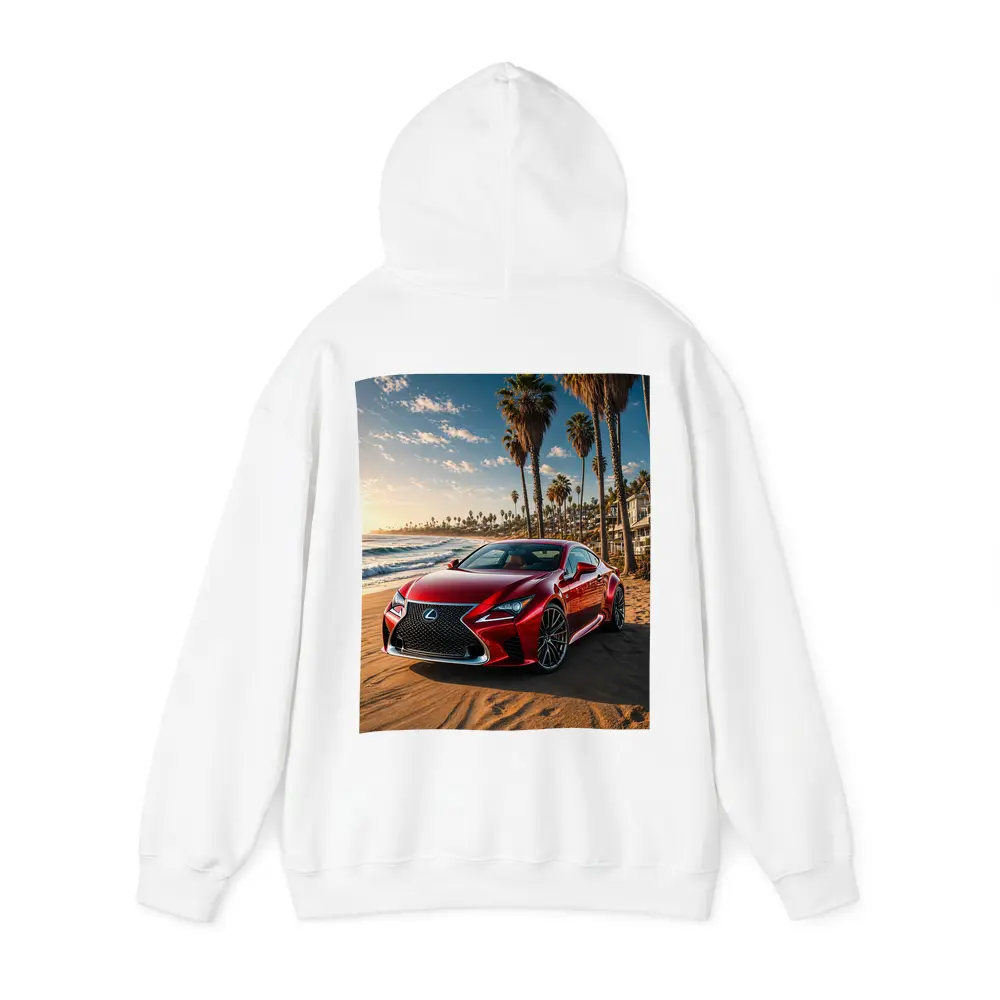 Lexus RC Red Coupe Beach Sunset – Hoodies