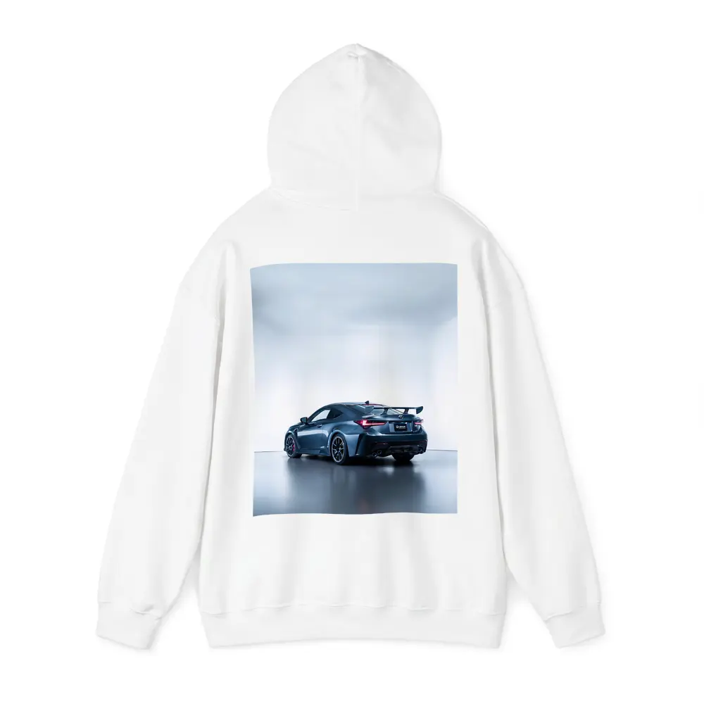 Lexus RC F Coupe White Studio Background – Hoodies