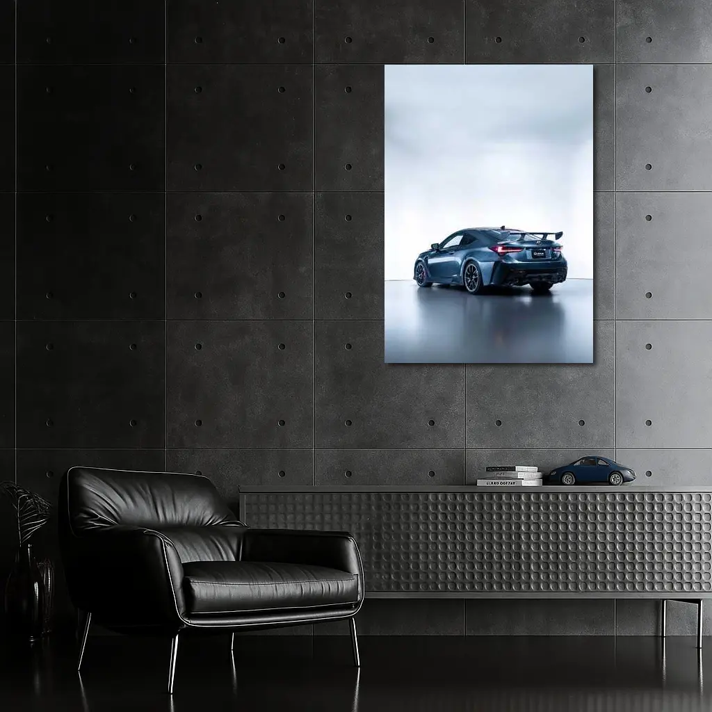 Lexus RC F Coupe White Studio Background – Wall Art
