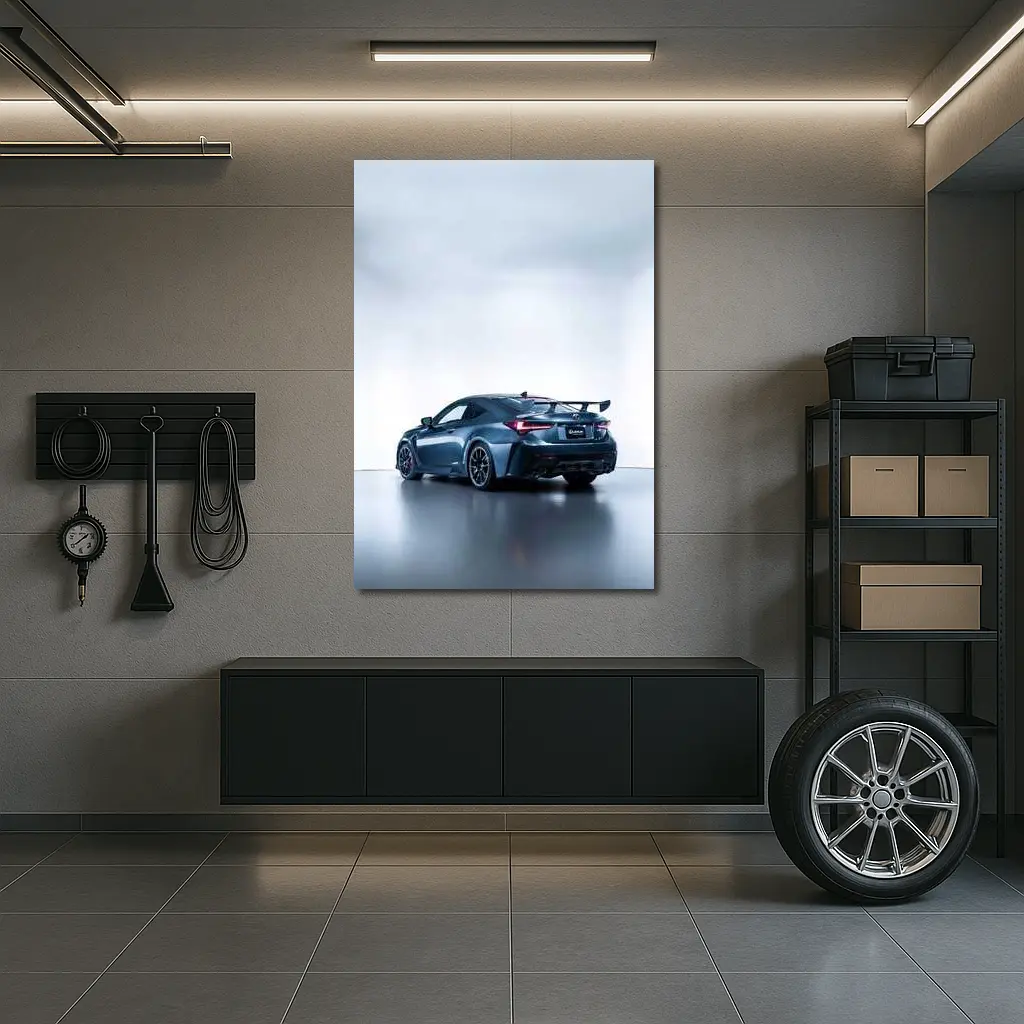 Lexus RC F Coupe White Studio Background – Wall Art