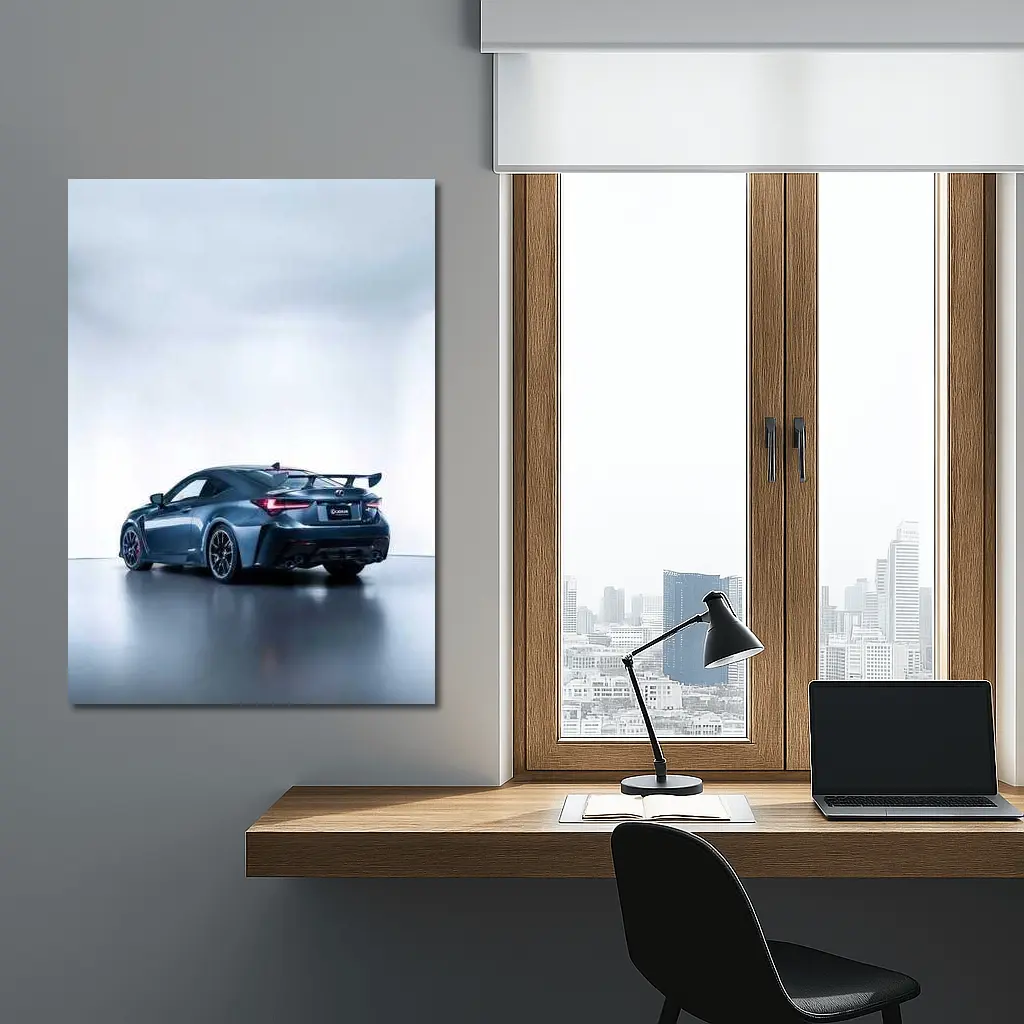 Lexus RC F Coupe White Studio Background – Wall Art