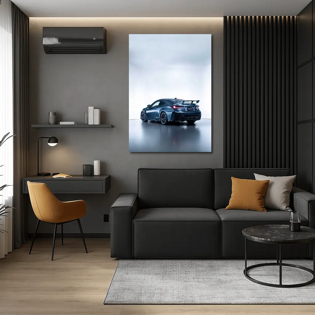 Lexus RC F Coupe White Studio Background – Wall Art