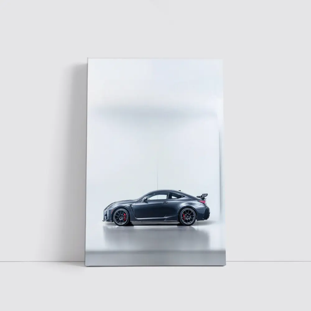 Lexus RC F Dark Gray Studio Side Profile – Wall Art
