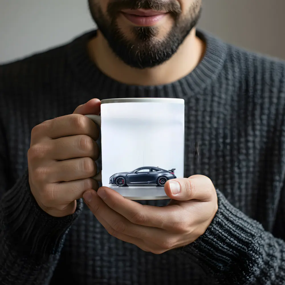 Lexus RC F Dark Gray Studio Side Profile – Mugs