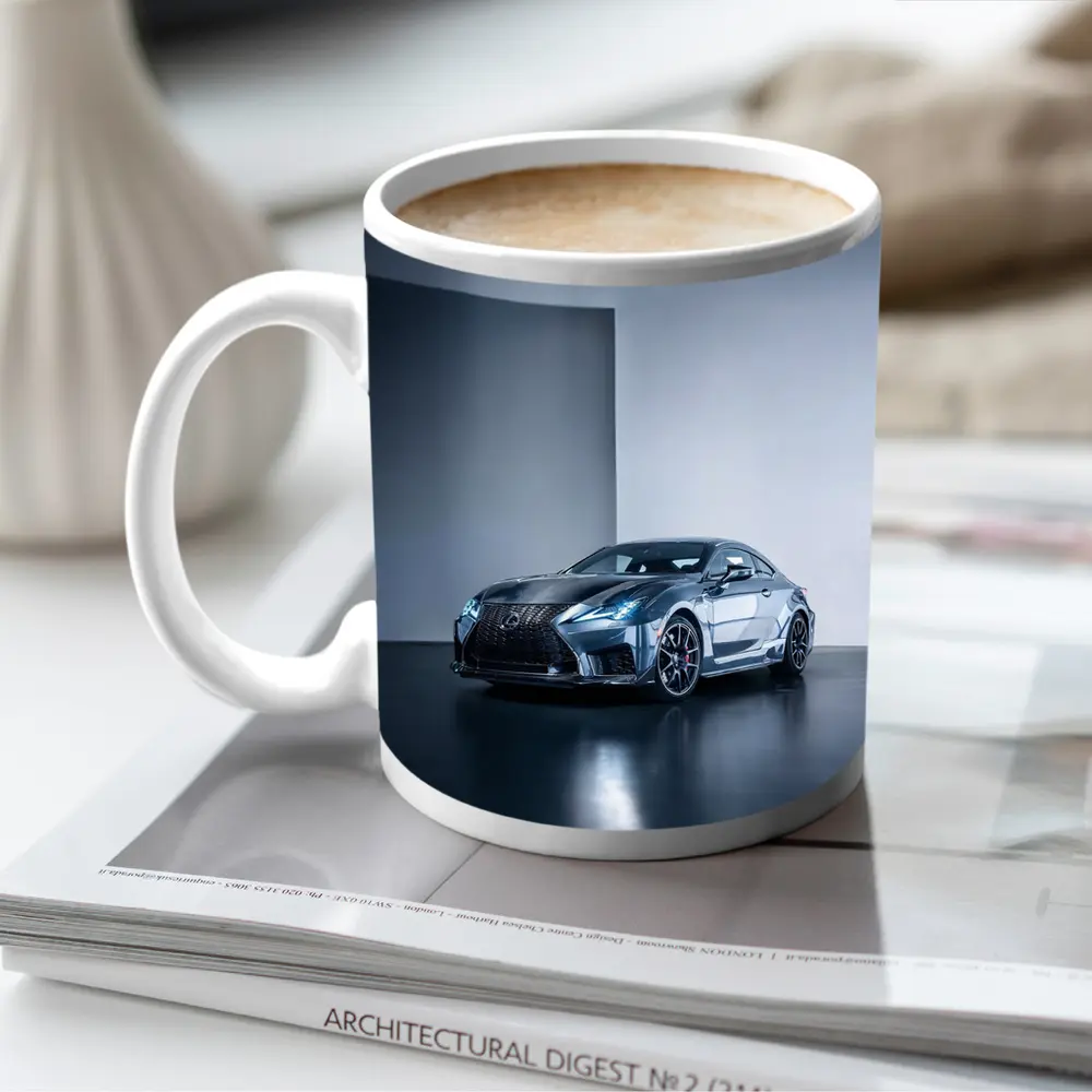 Lexus RC F Coupe Studio Gray Background – Mugs