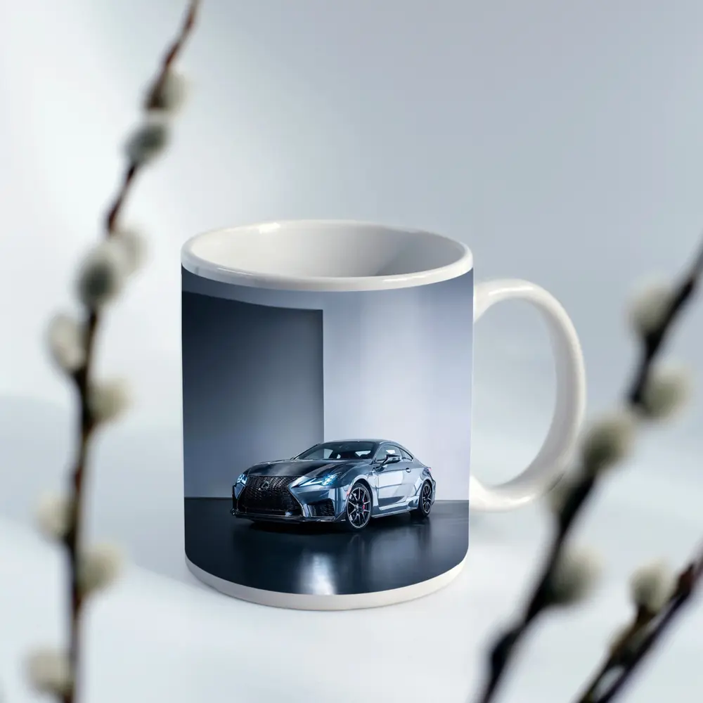 Lexus RC F Coupe Studio Gray Background – Mugs