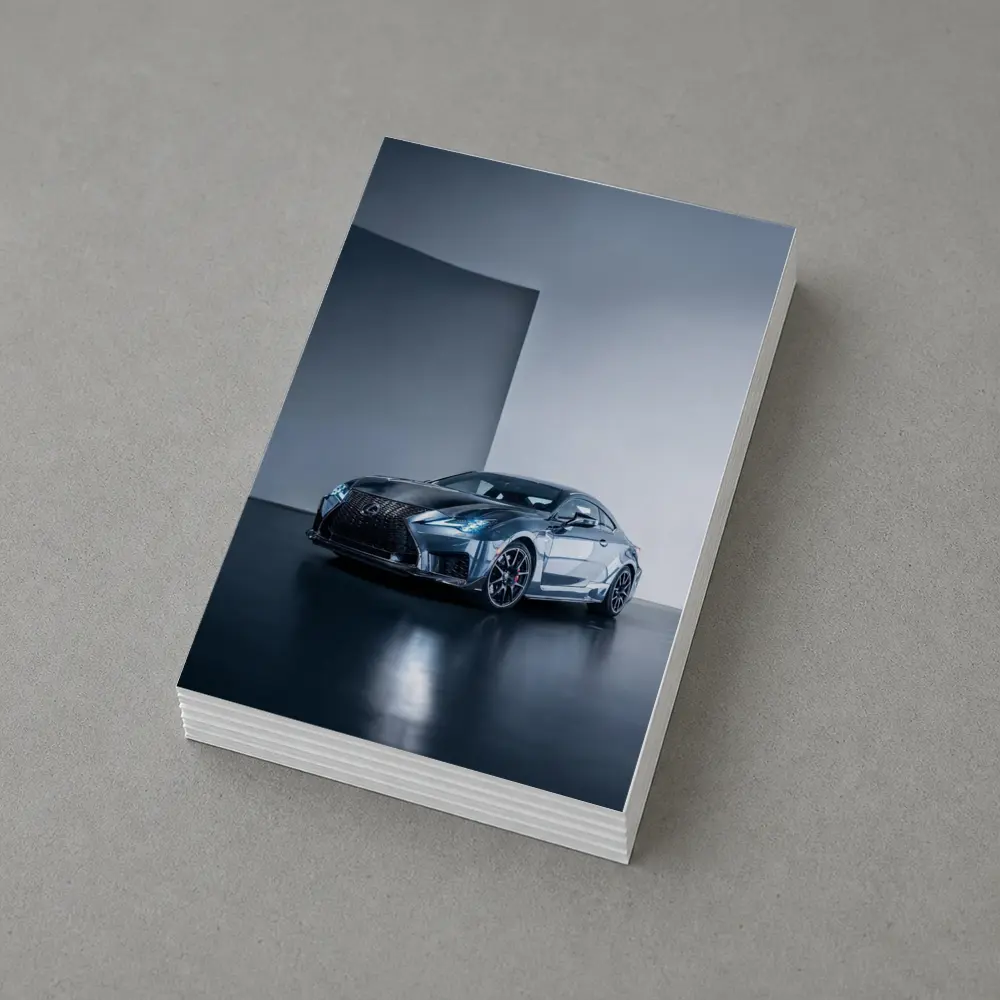 Lexus RC F Coupe Studio Gray Background – Postcards