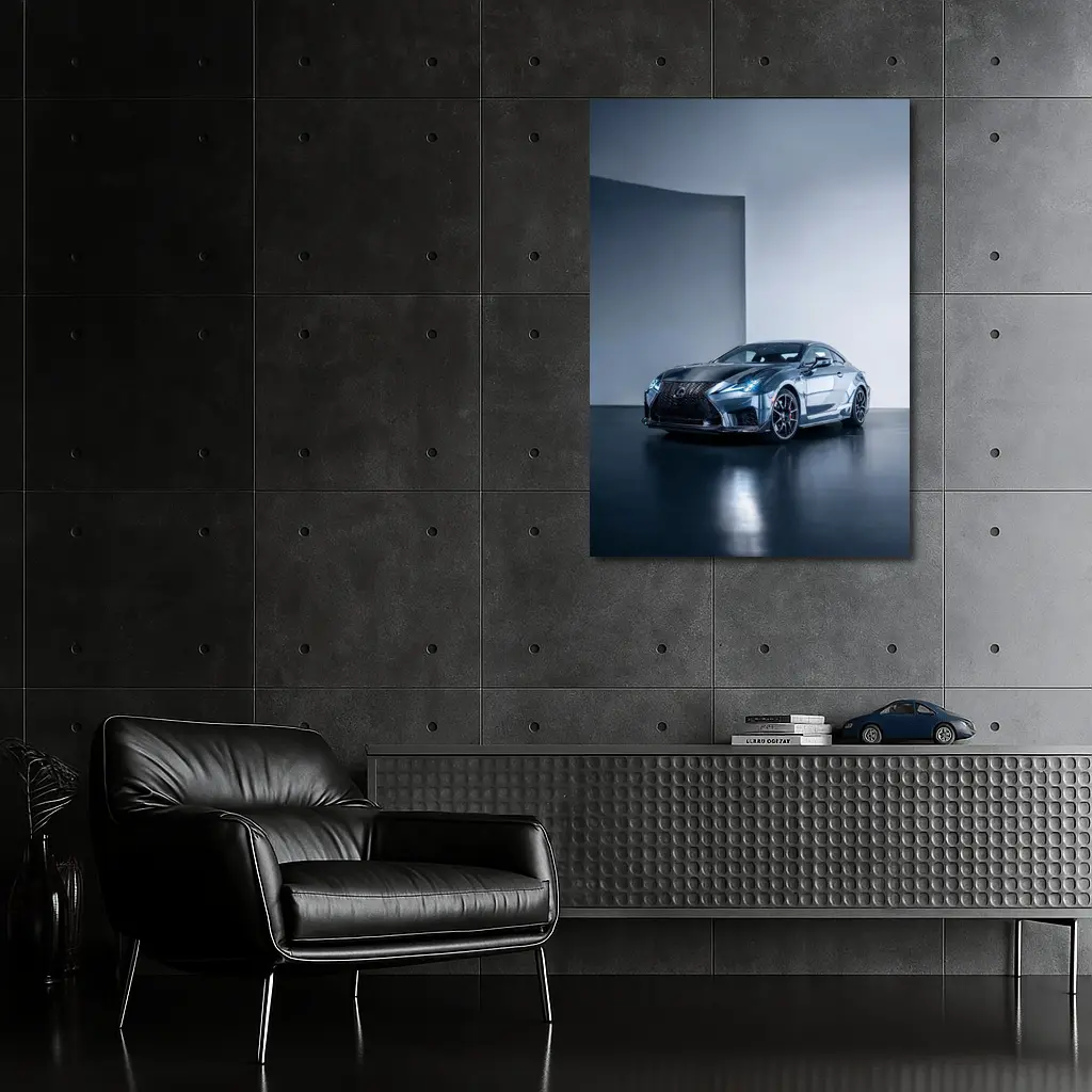 Lexus RC F Coupe Studio Gray Background – Wall Art