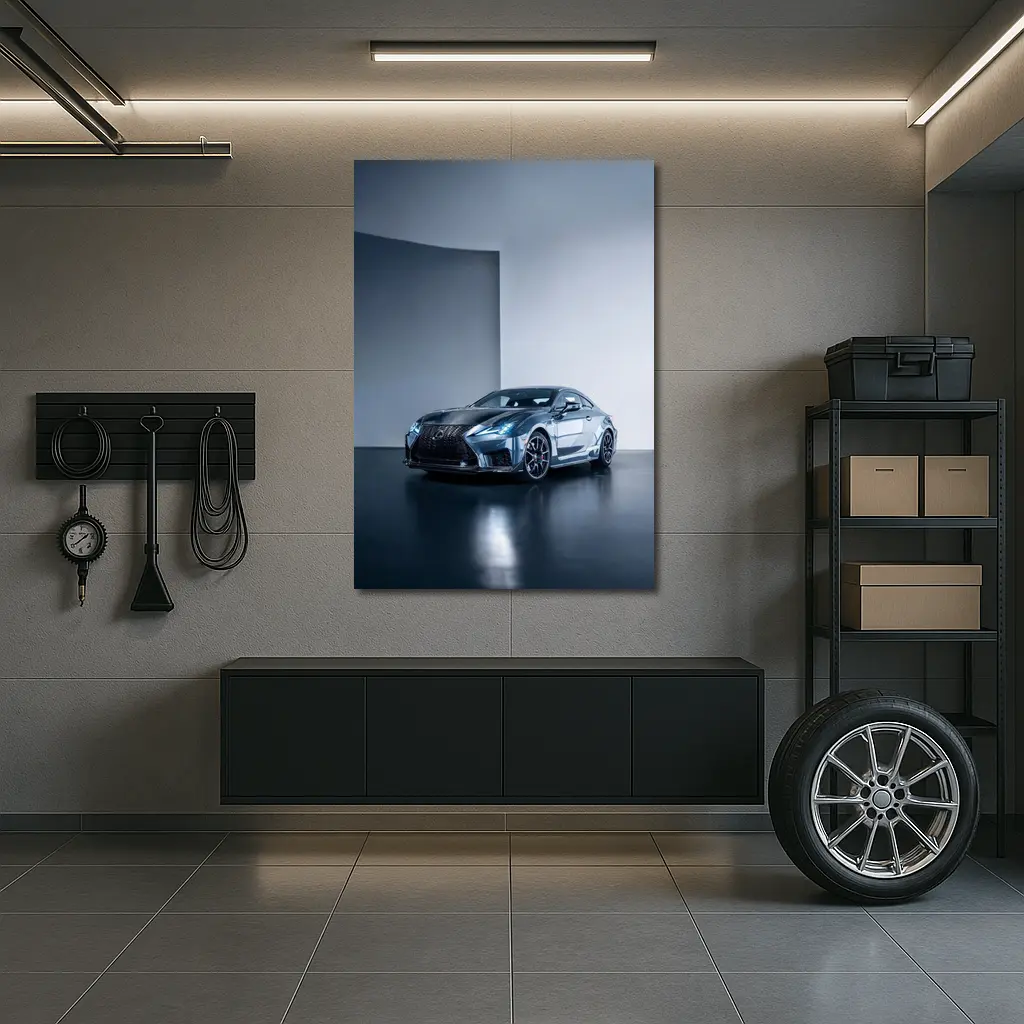 Lexus RC F Coupe Studio Gray Background – Wall Art