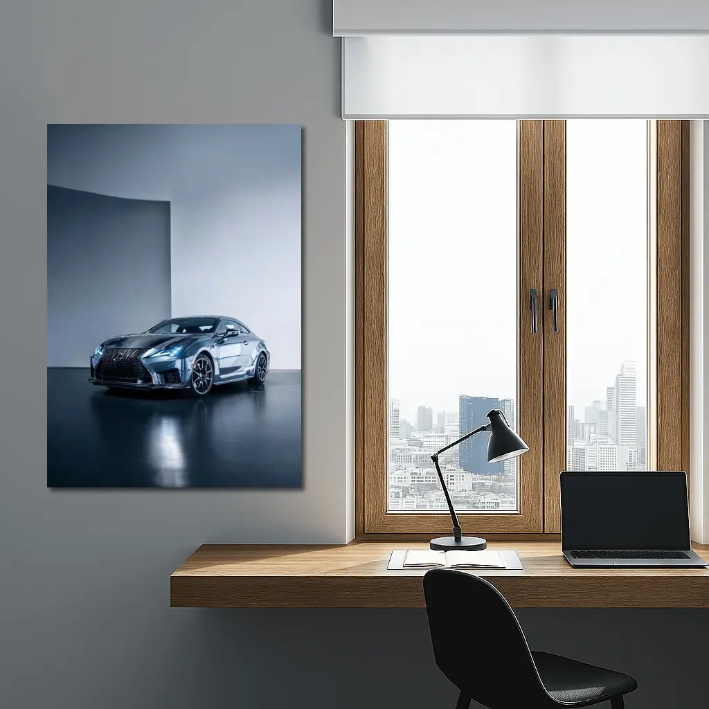 Lexus RC F Coupe Studio Gray Background – Wall Art