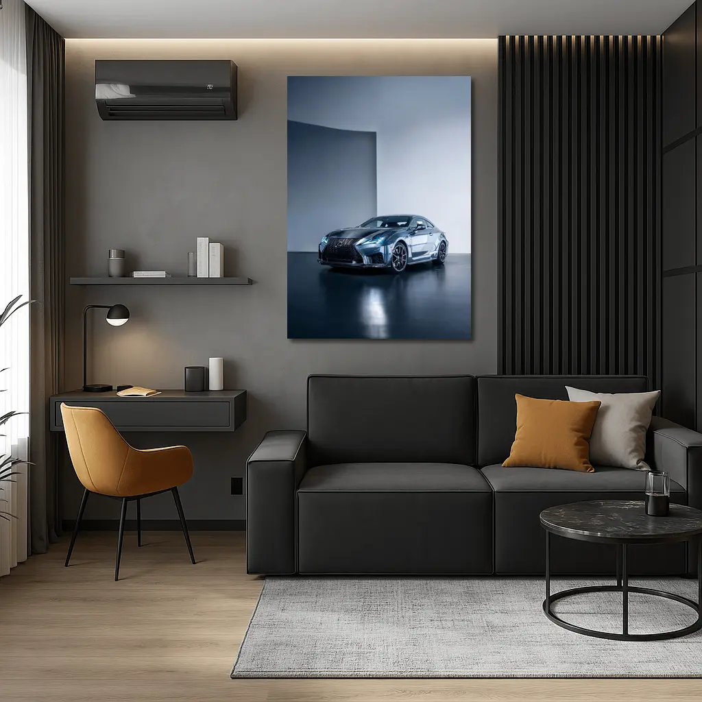 Lexus RC F Coupe Studio Gray Background – Wall Art