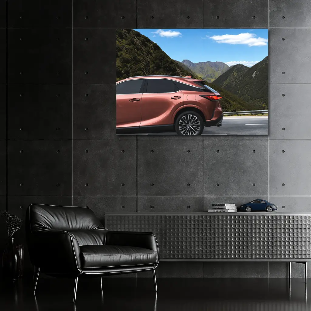 Lexus RX Copper SUV Mountain Road Drive – Wall Art