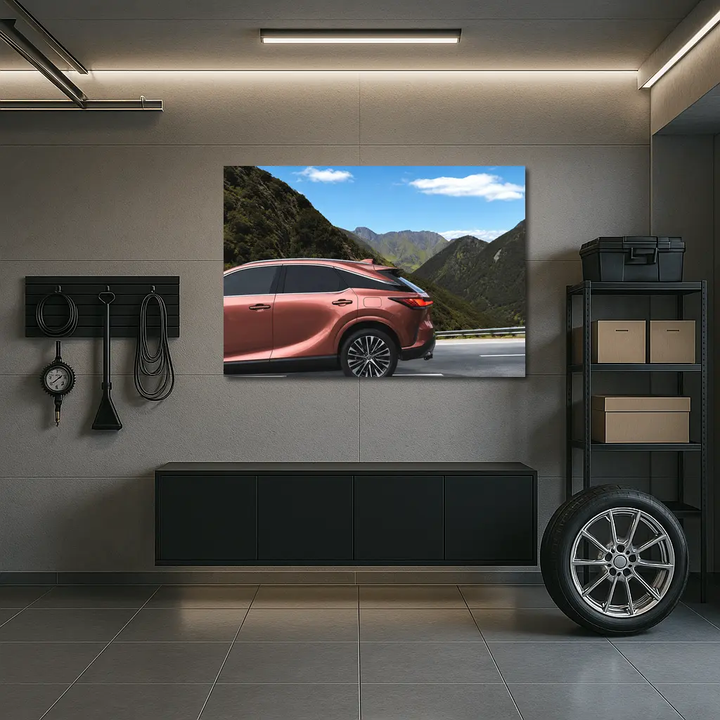 Lexus RX Copper SUV Mountain Road Drive – Wall Art