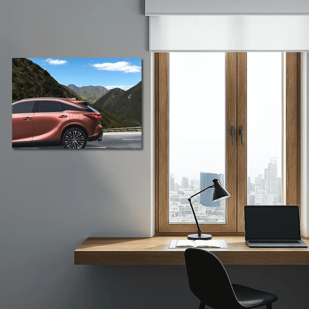 Lexus RX Copper SUV Mountain Road Drive – Wall Art
