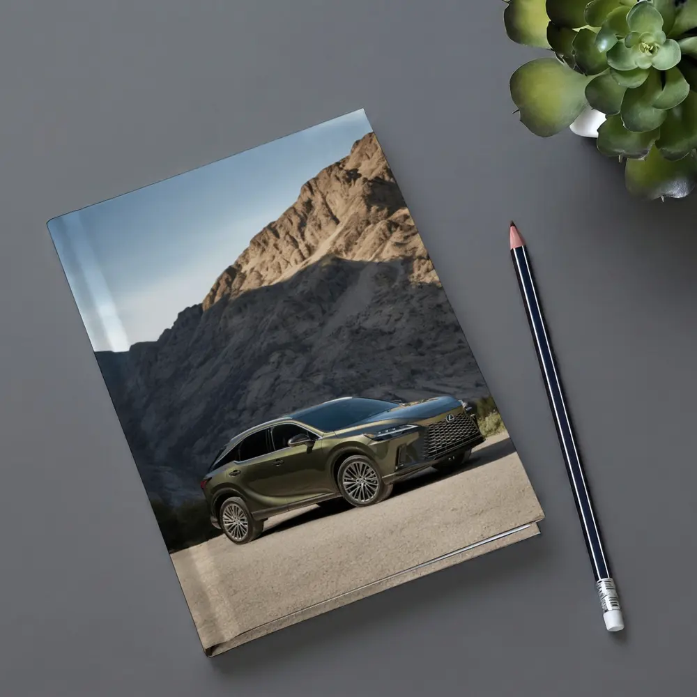 Lexus RX Green SUV Mountain Desert Setting – Notebooks