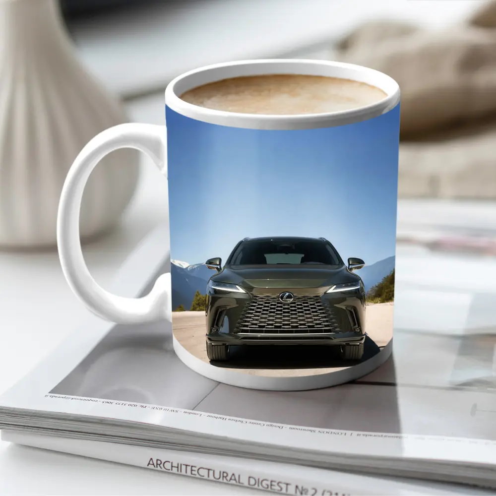 Lexus RX Front View Mountain Road – Mugs