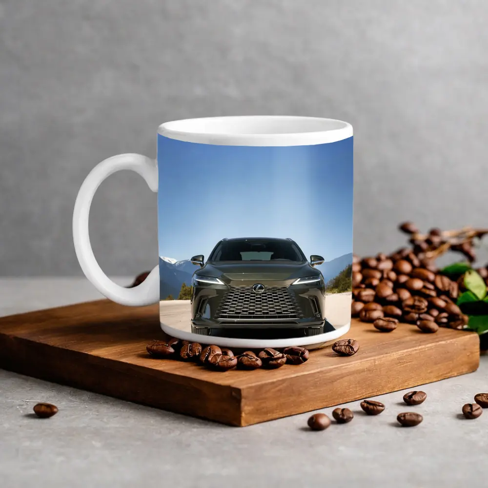 Lexus RX Front View Mountain Road – Mugs