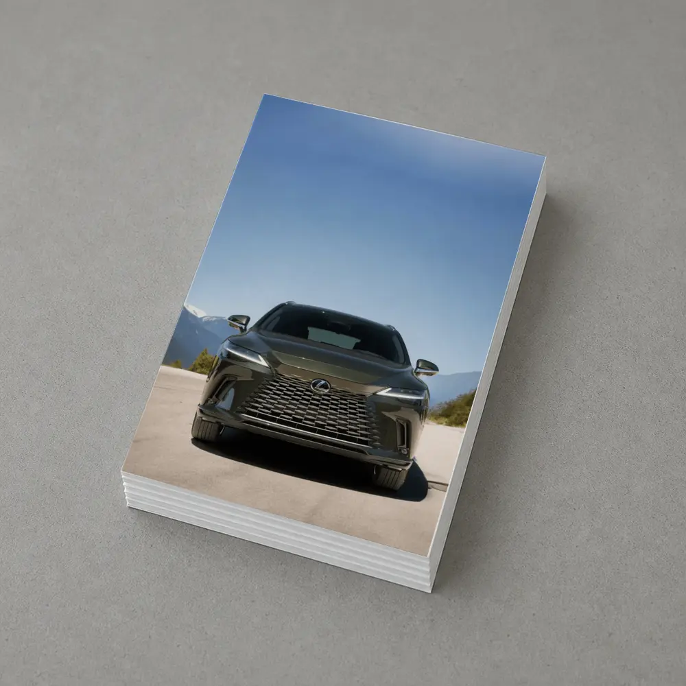 Lexus RX Front View Mountain Road – Postcards