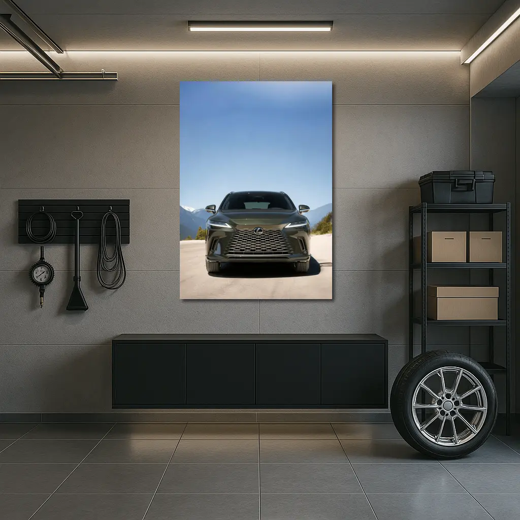 Lexus RX Front View Mountain Road – Wall Art
