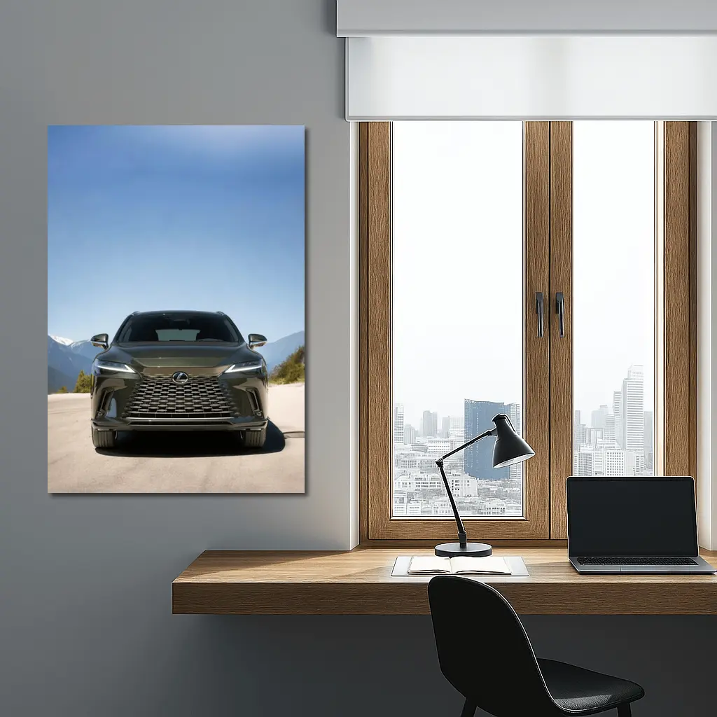 Lexus RX Front View Mountain Road – Wall Art