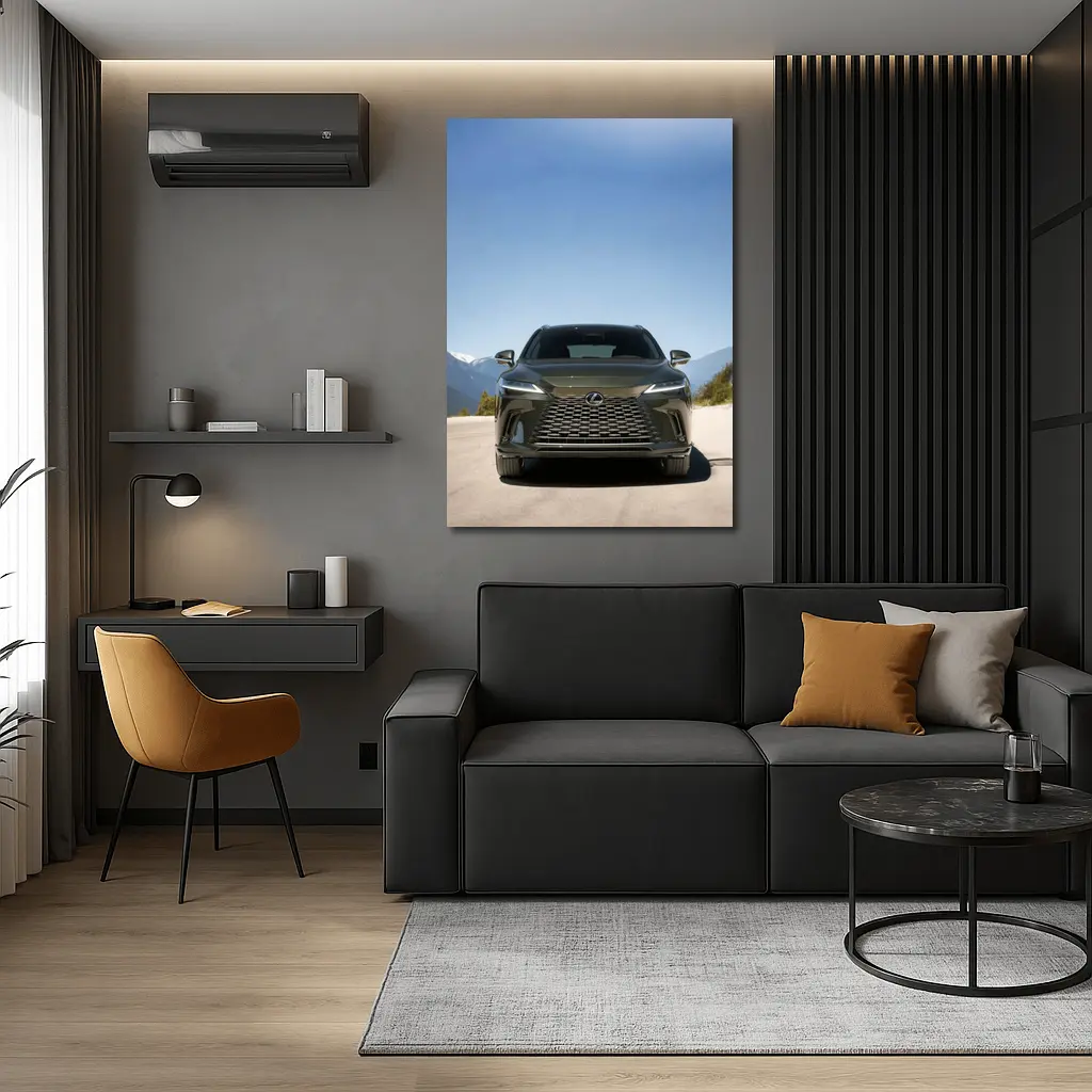 Lexus RX Front View Mountain Road – Wall Art