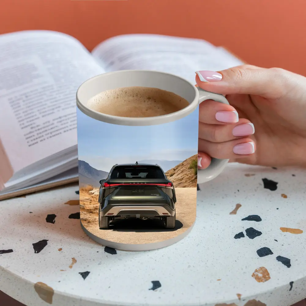 Lexus RX SUV Desert Mountain Road Rear – Mugs