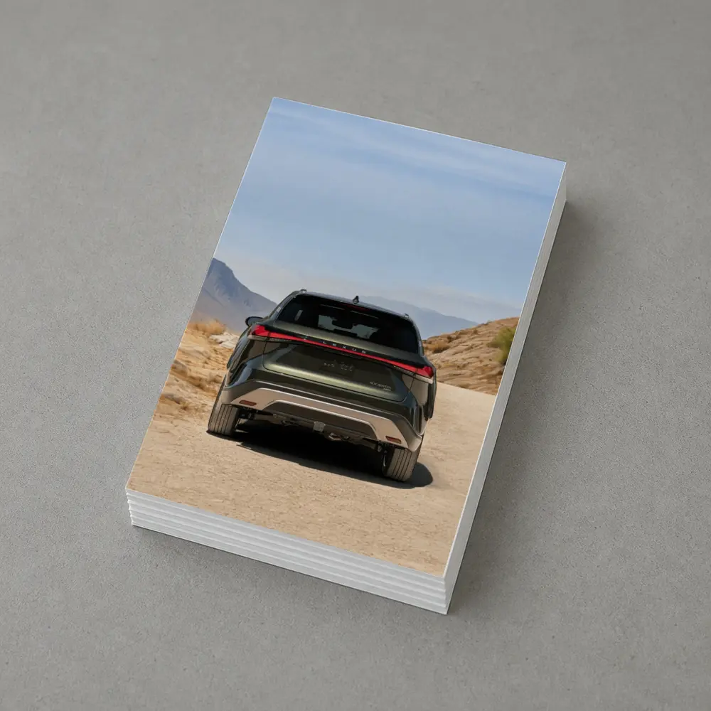 Lexus RX SUV Desert Mountain Road Rear – Postcards