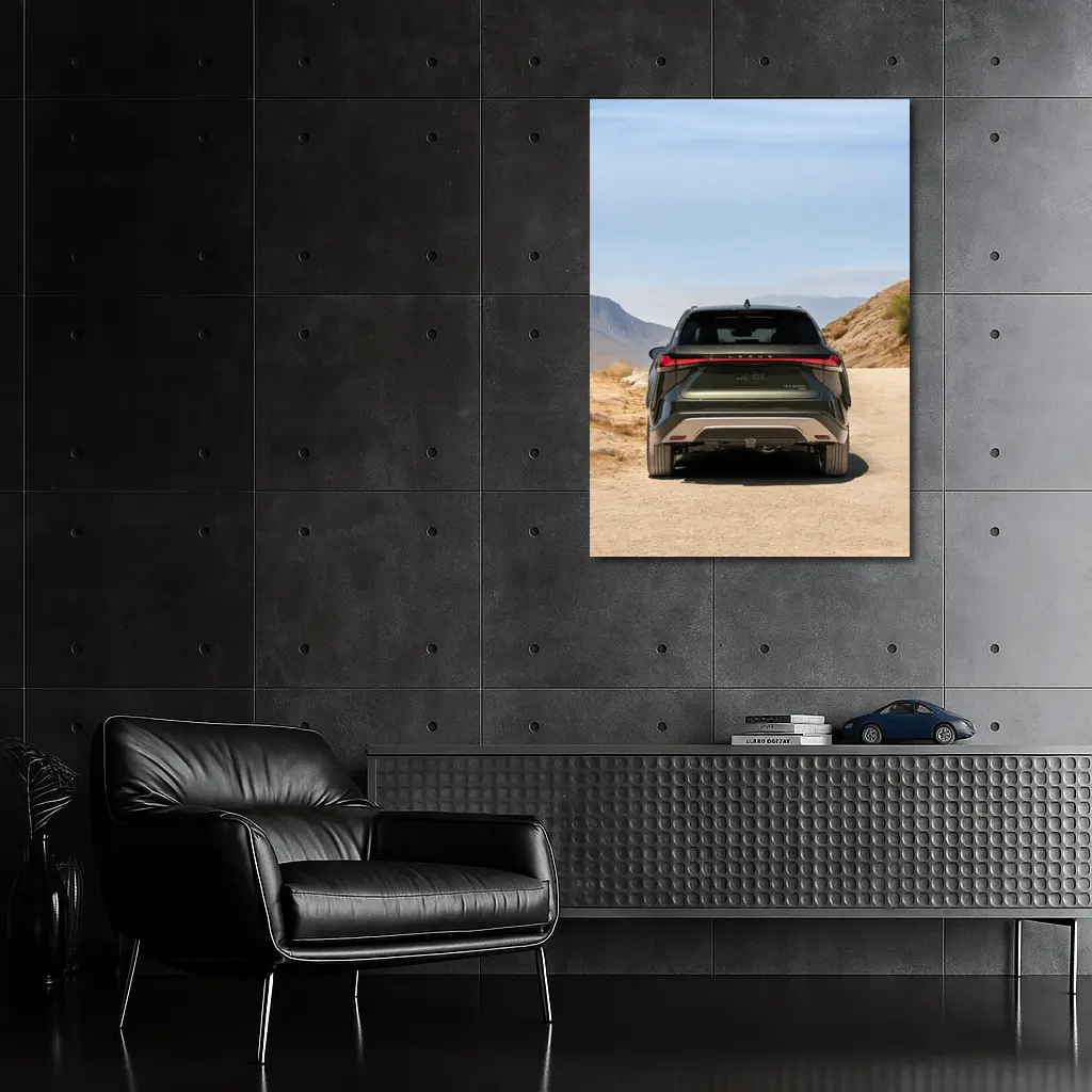 Lexus RX SUV Desert Mountain Road Rear – Wall Art