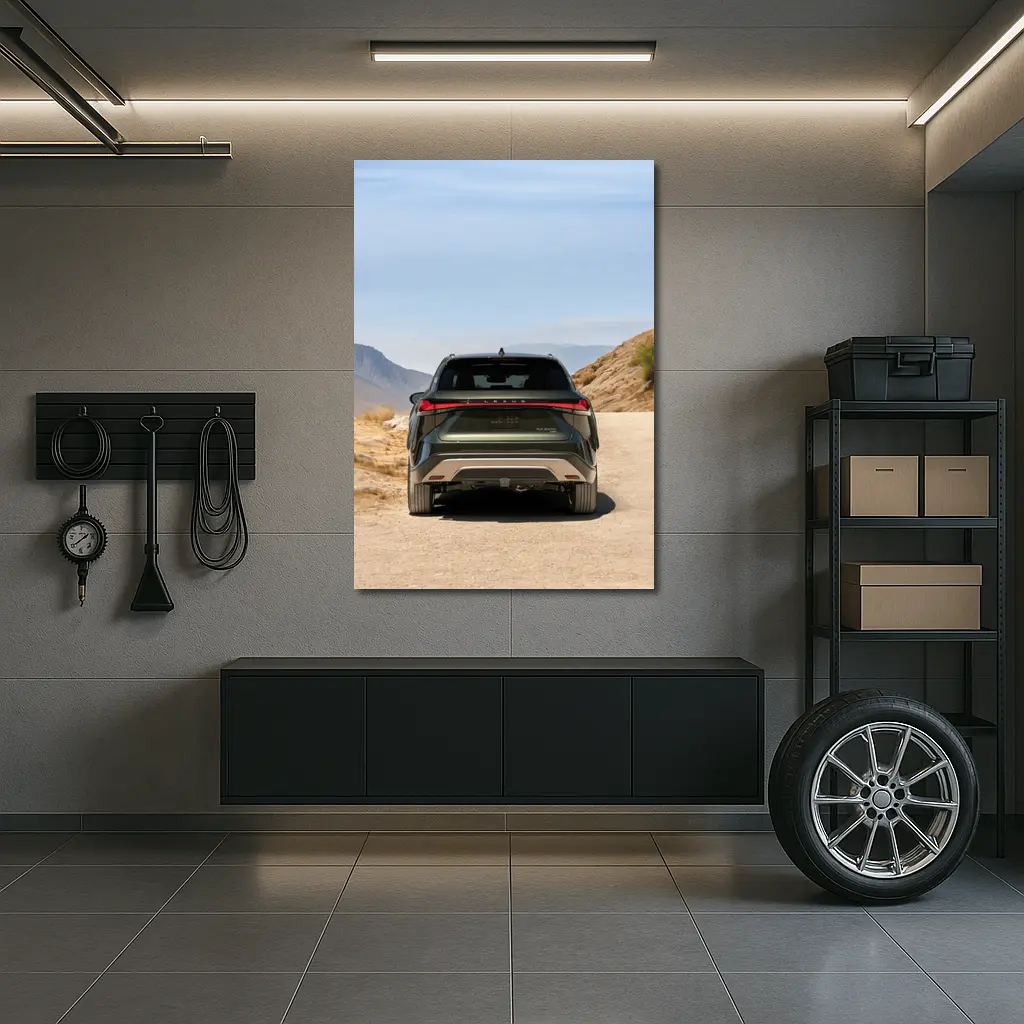 Lexus RX SUV Desert Mountain Road Rear – Wall Art