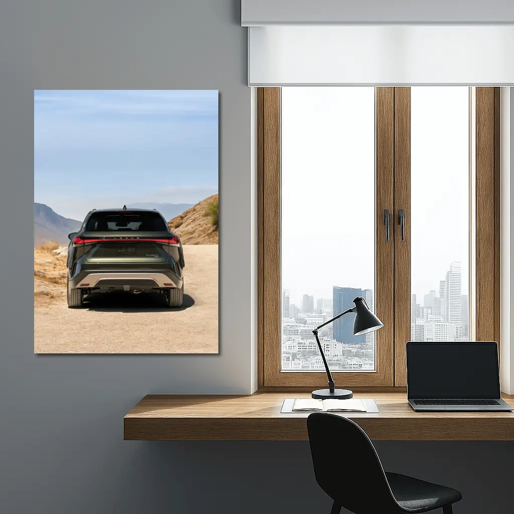 Lexus RX SUV Desert Mountain Road Rear – Wall Art