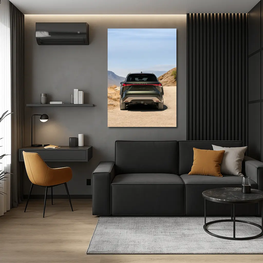 Lexus RX SUV Desert Mountain Road Rear – Wall Art