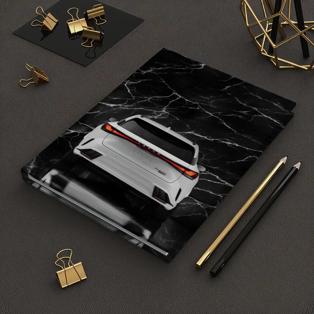 Lexus RX White SUV Black Marble Background – Notebooks