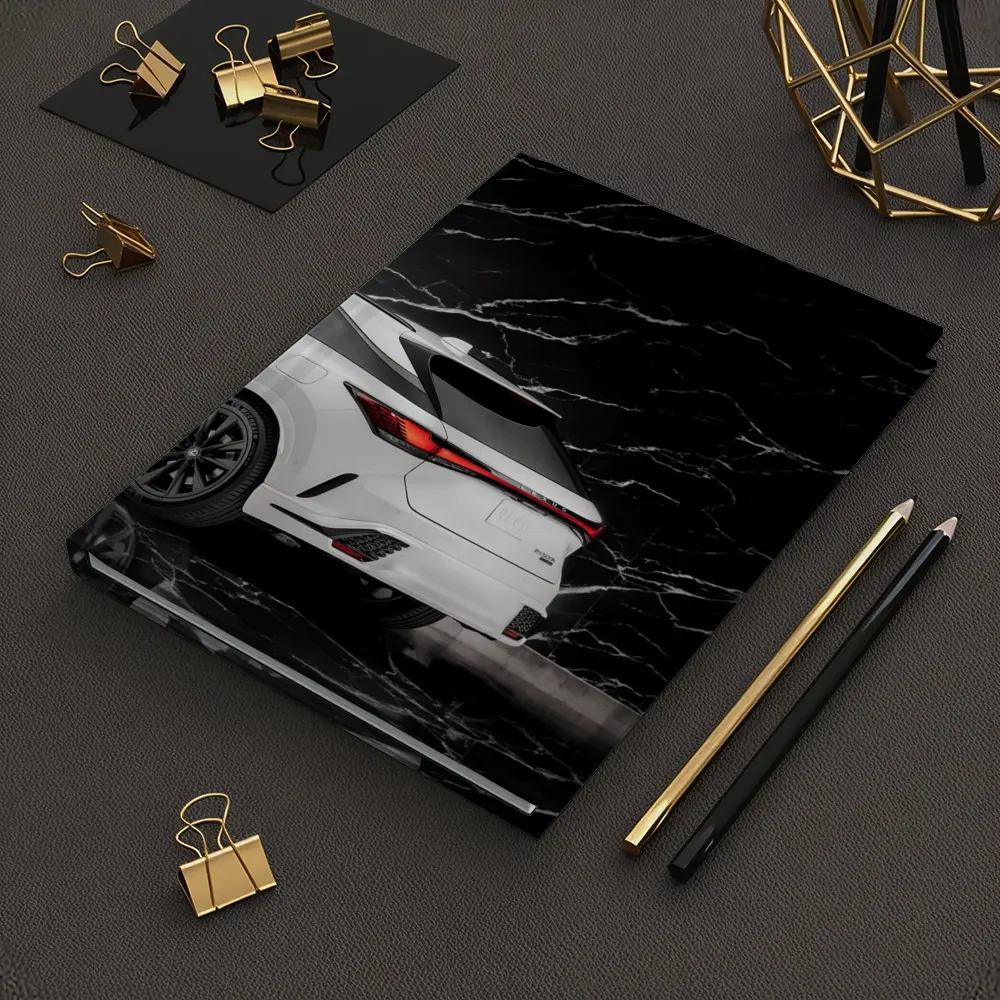 Lexus RX White SUV Black Marble Background – Notebooks