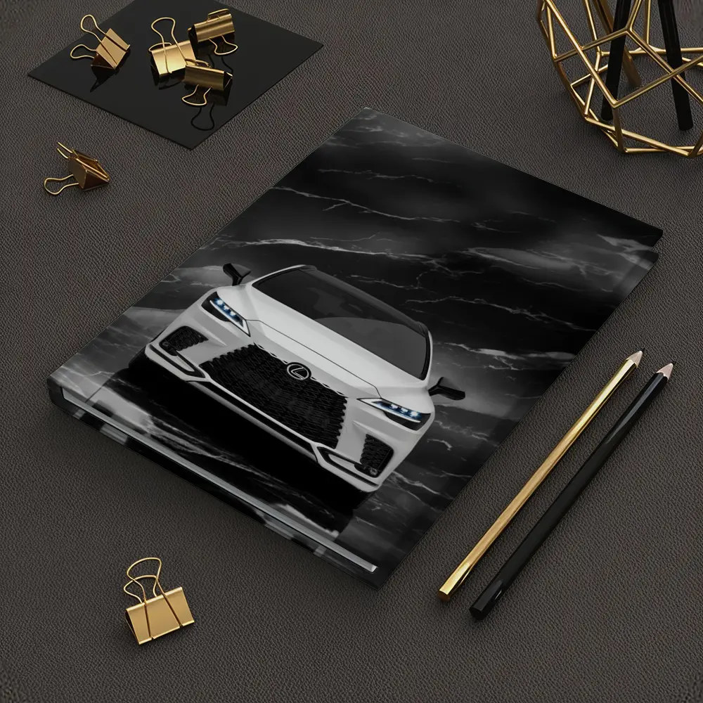 Lexus RX White Front View Black Marble – Notebooks