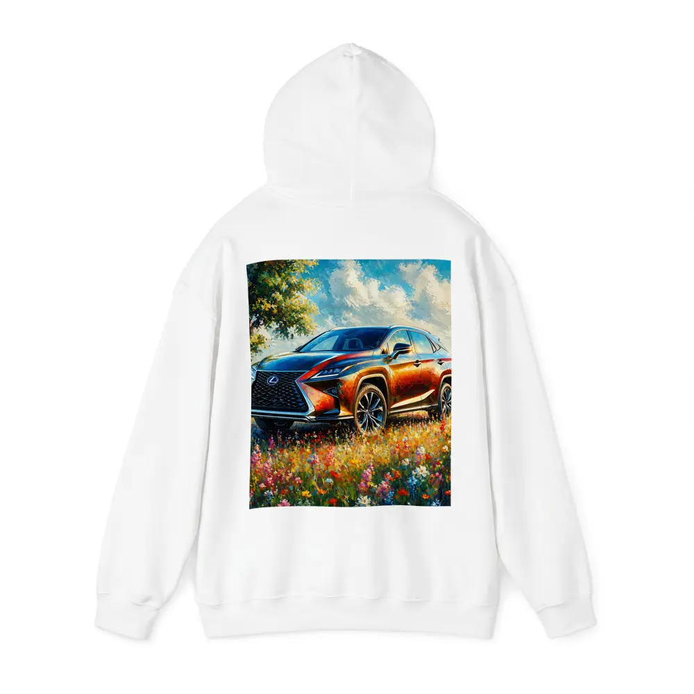 Lexus RX SUV Oil Painting Wildflower Field – Hoodies