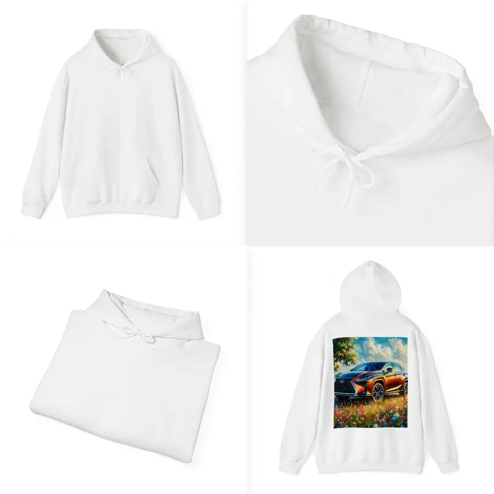 Lexus RX SUV Oil Painting Wildflower Field – Hoodies