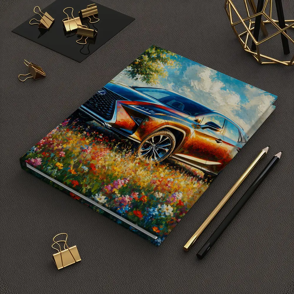 Lexus RX SUV Oil Painting Wildflower Field – Notebooks