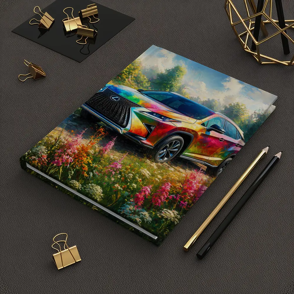 Lexus RX Colorful Art Floral Meadow – Notebooks