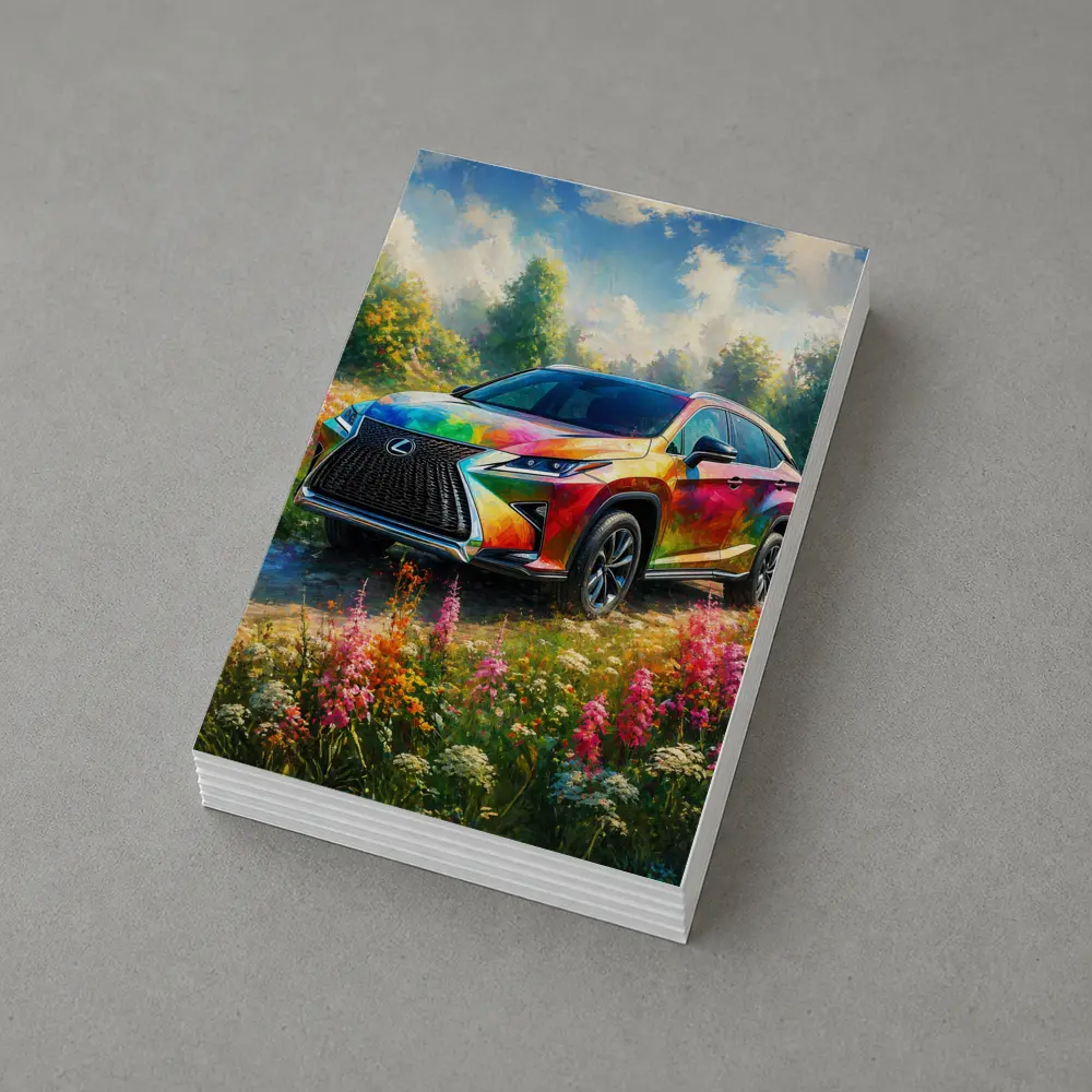 Lexus RX Colorful Art Floral Meadow – Postcards