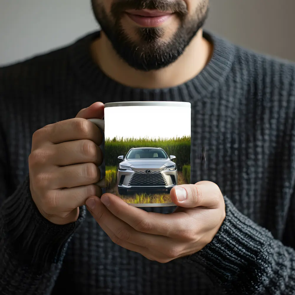 Lexus RX Silver SUV Green Field – Mugs