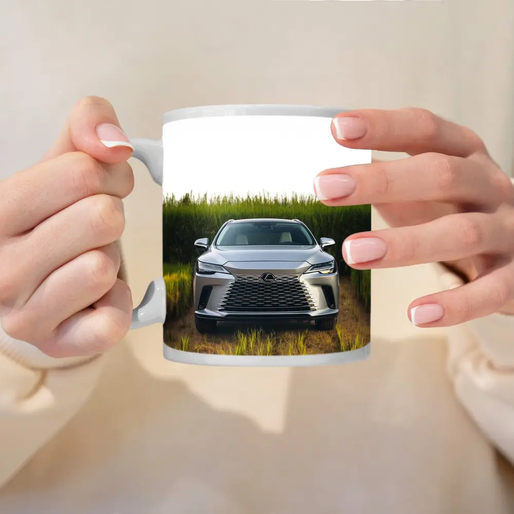 Lexus RX Silver SUV Green Field – Mugs