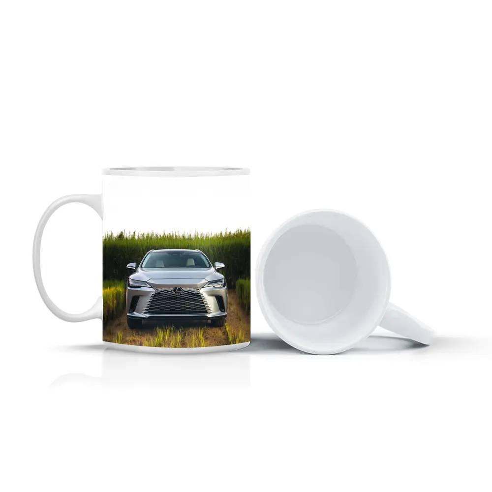 Lexus RX Silver SUV Green Field – Mugs