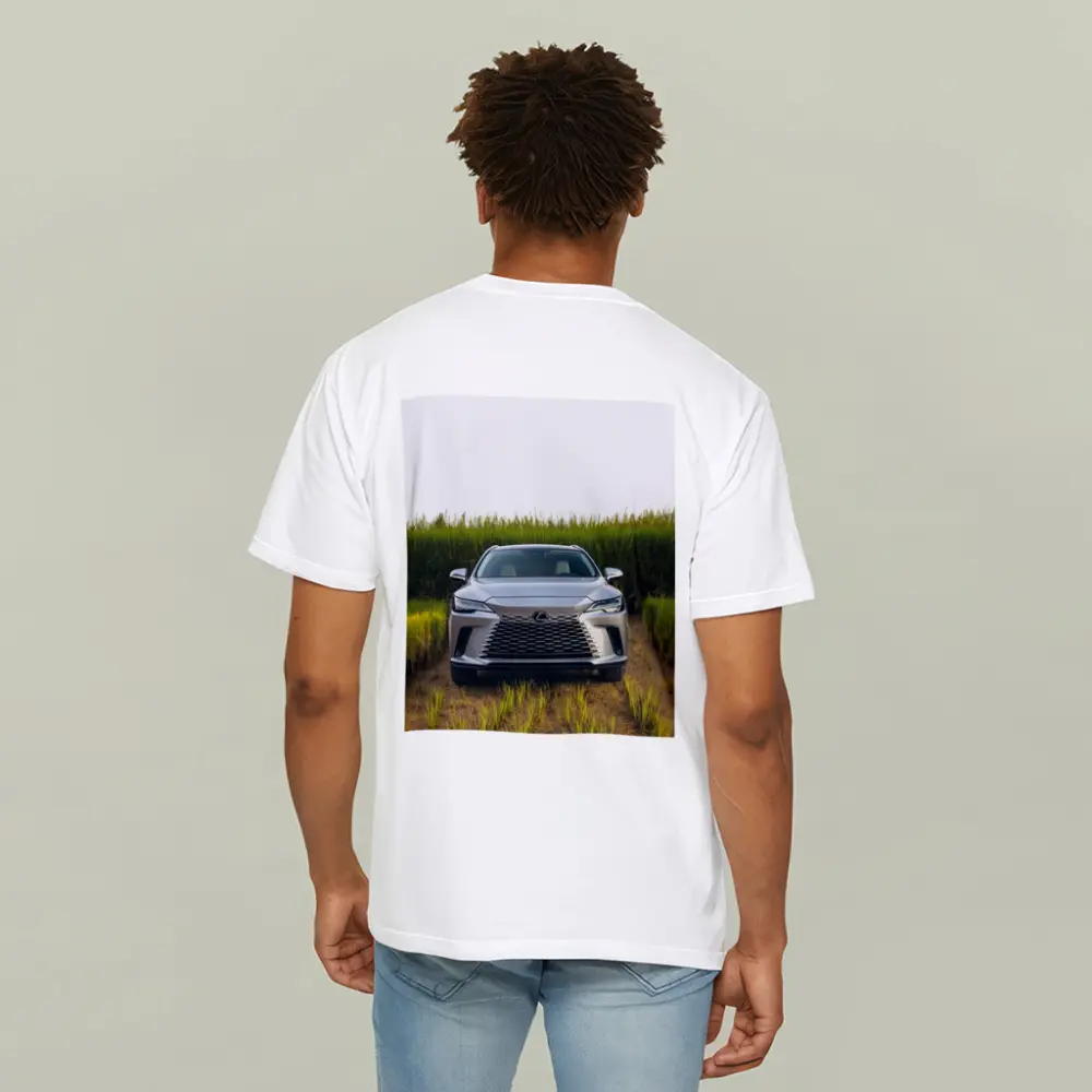 Lexus RX Silver SUV Green Field – T-Shirts
