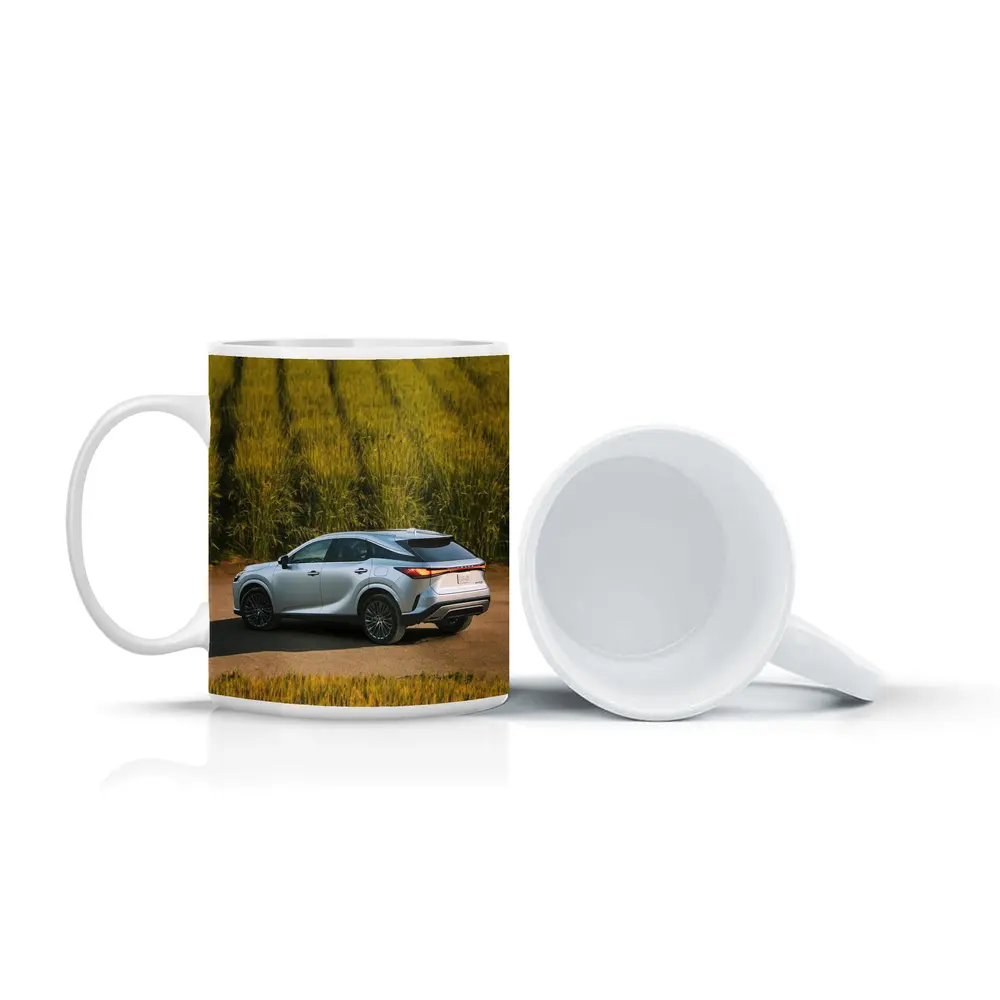 Lexus RX Hybrid Silver SUV Green Field – Mugs