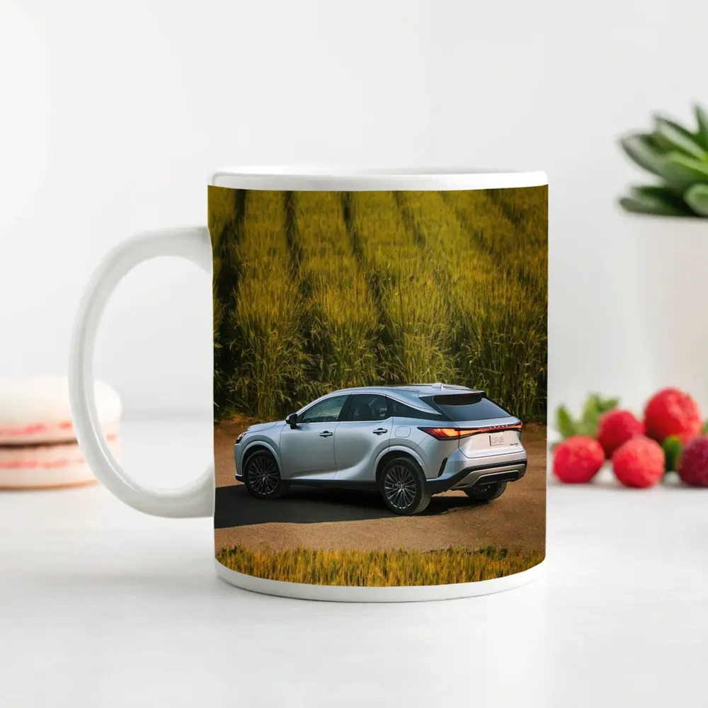 Lexus RX Hybrid Silver SUV Green Field – Mugs