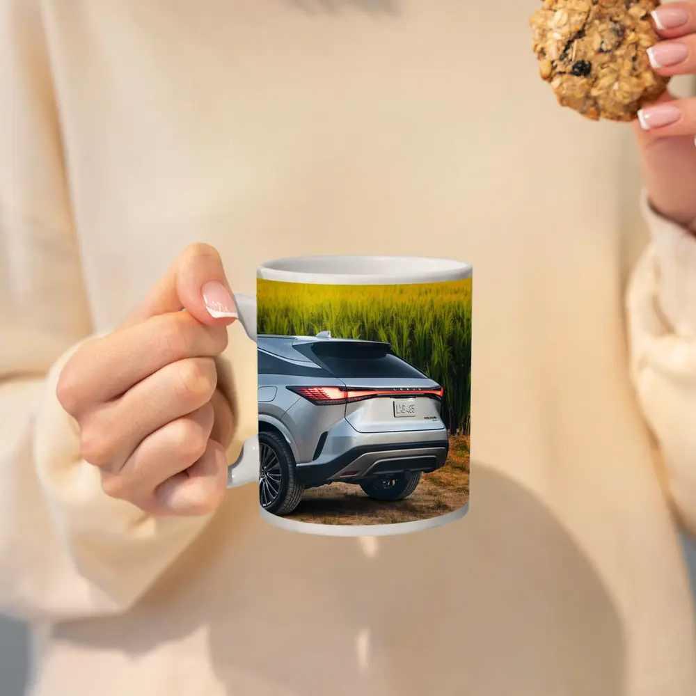 Lexus RX Hybrid Silver SUV Green Field – Mugs
