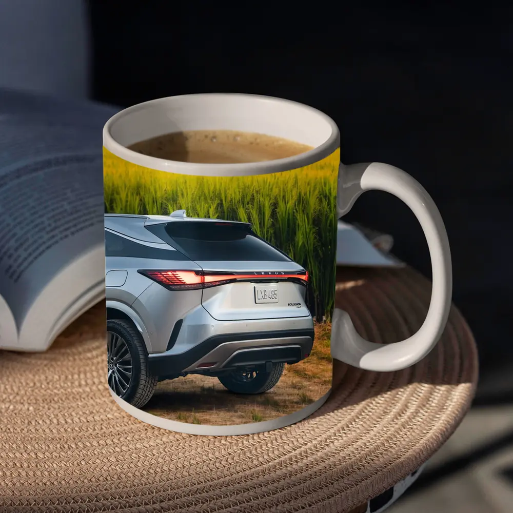 Lexus RX Hybrid Silver SUV Green Field – Mugs