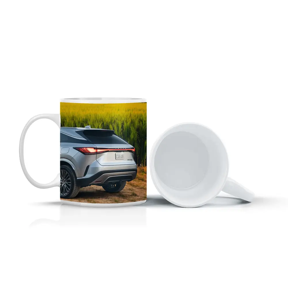 Lexus RX Hybrid Silver SUV Green Field – Mugs