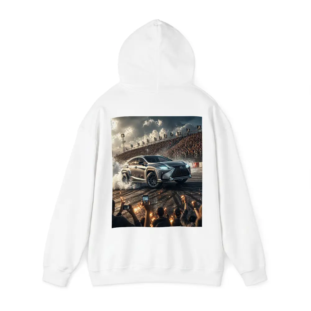Lexus RX Drifting on Racing Track Crowd – Hoodies